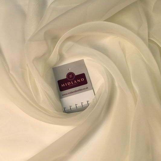 Plain Georgette Chiffon Lightweight sheer Fabric 150 cm M687 Mtex