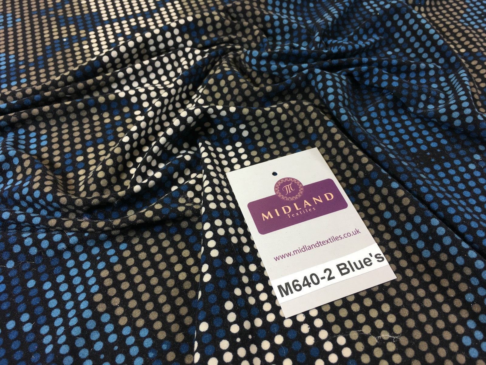 Spotted printed ity stretch jersey dress Fabric 58' wide M640 Mtex