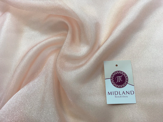 £2.50 Japanese CRYSTAL ORGANZA WEDDING BRIDAL DANCE VEIL DRESS FABRIC 45" M111