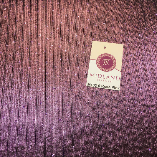 Metallic Corduroy Lame Hologram Sequin 1 way stretch Fabric 58" wide M103 Mtex