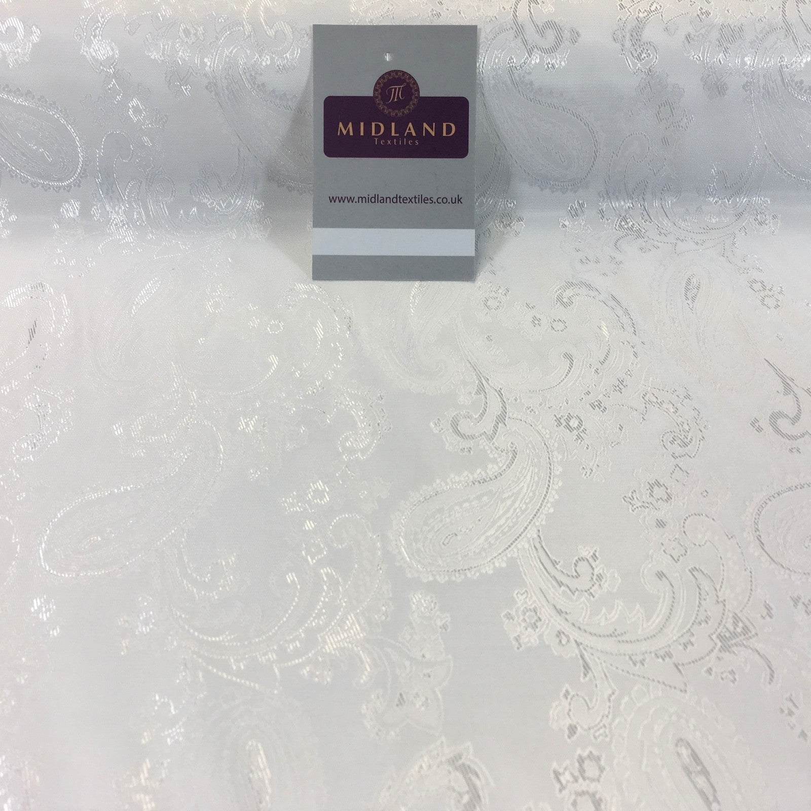 £6.25 Two Toned Paisley Metallic Jacquard Lining perfect for ties 56' Wide M771