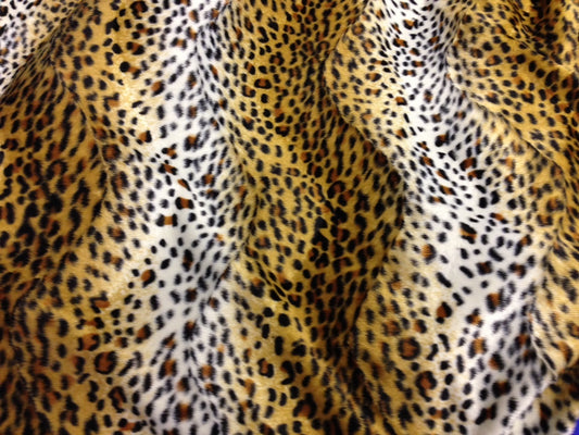 £9.00 ANIMAL PRINT VELBOA FAUX FUR VELOUR FABRIC CRAFT MATERIAL 60" WIDE M220