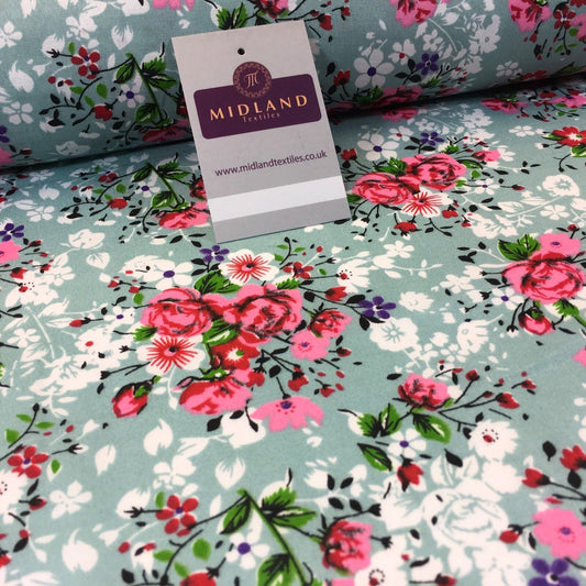 100% Cotton Floral Vintage Ditsy printed dress fabric 44" Wide M739 Mtex