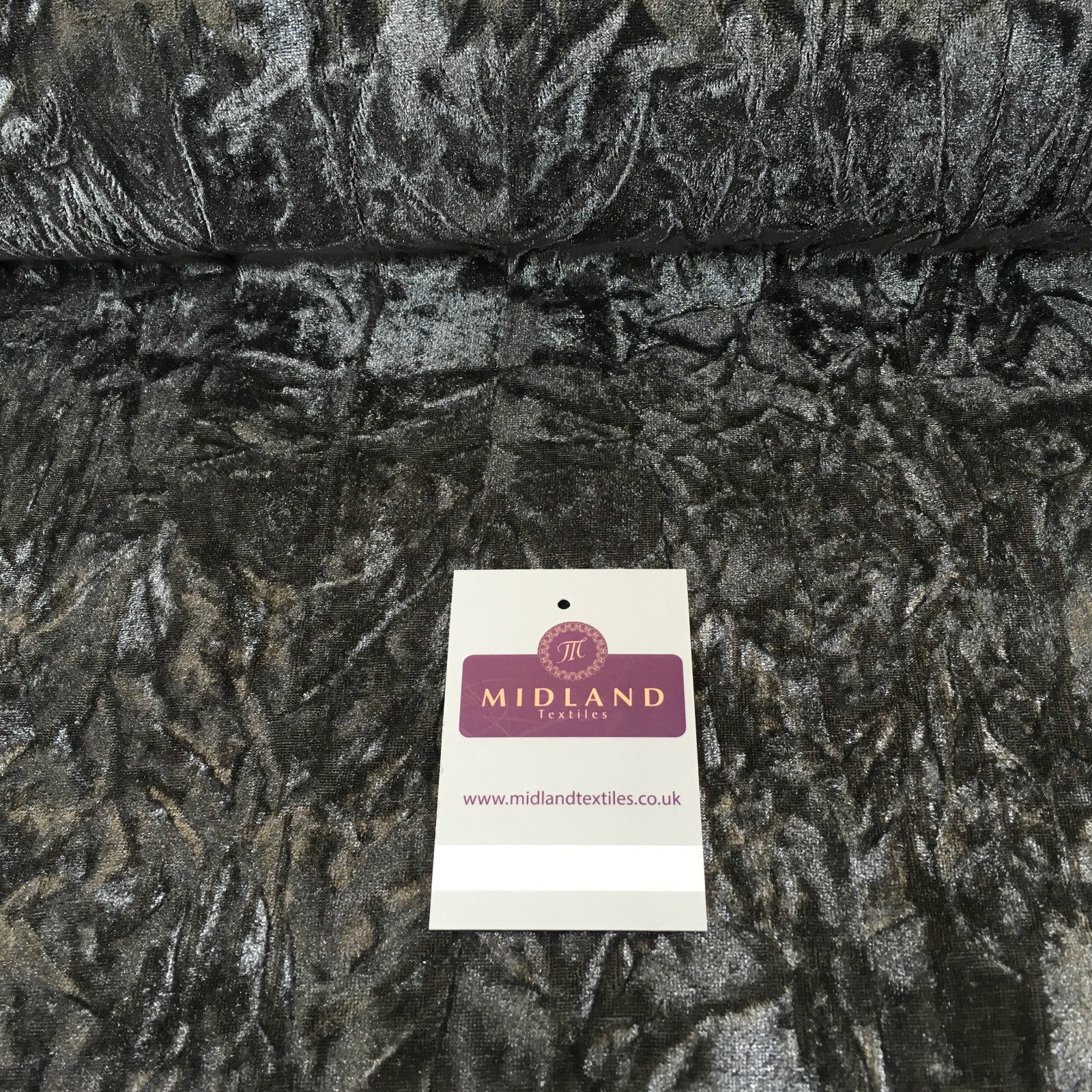 £5.75 Creased Ice Velvet One way stretch Dress Fabric 58' M607 Mtex