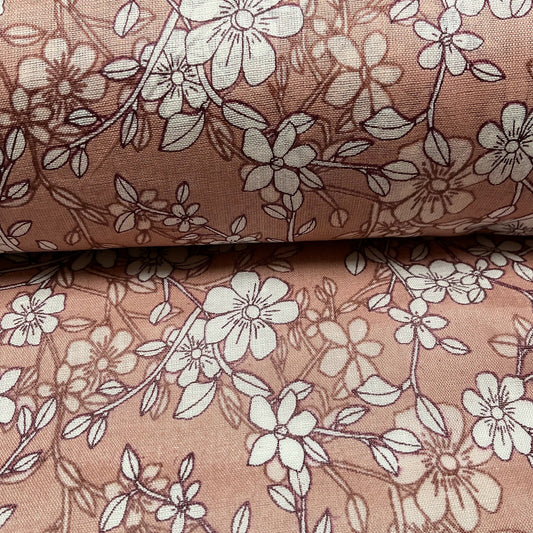 £5.99 Cotton Voile Pastel Summer Floral Printed Dress fabric 111cm M1594