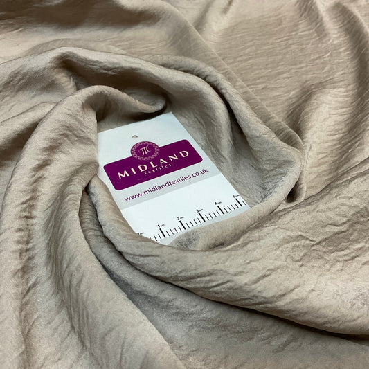 £4.99 Silky Smooth Creased Crinkle Boho Crushed dress fabric M1799