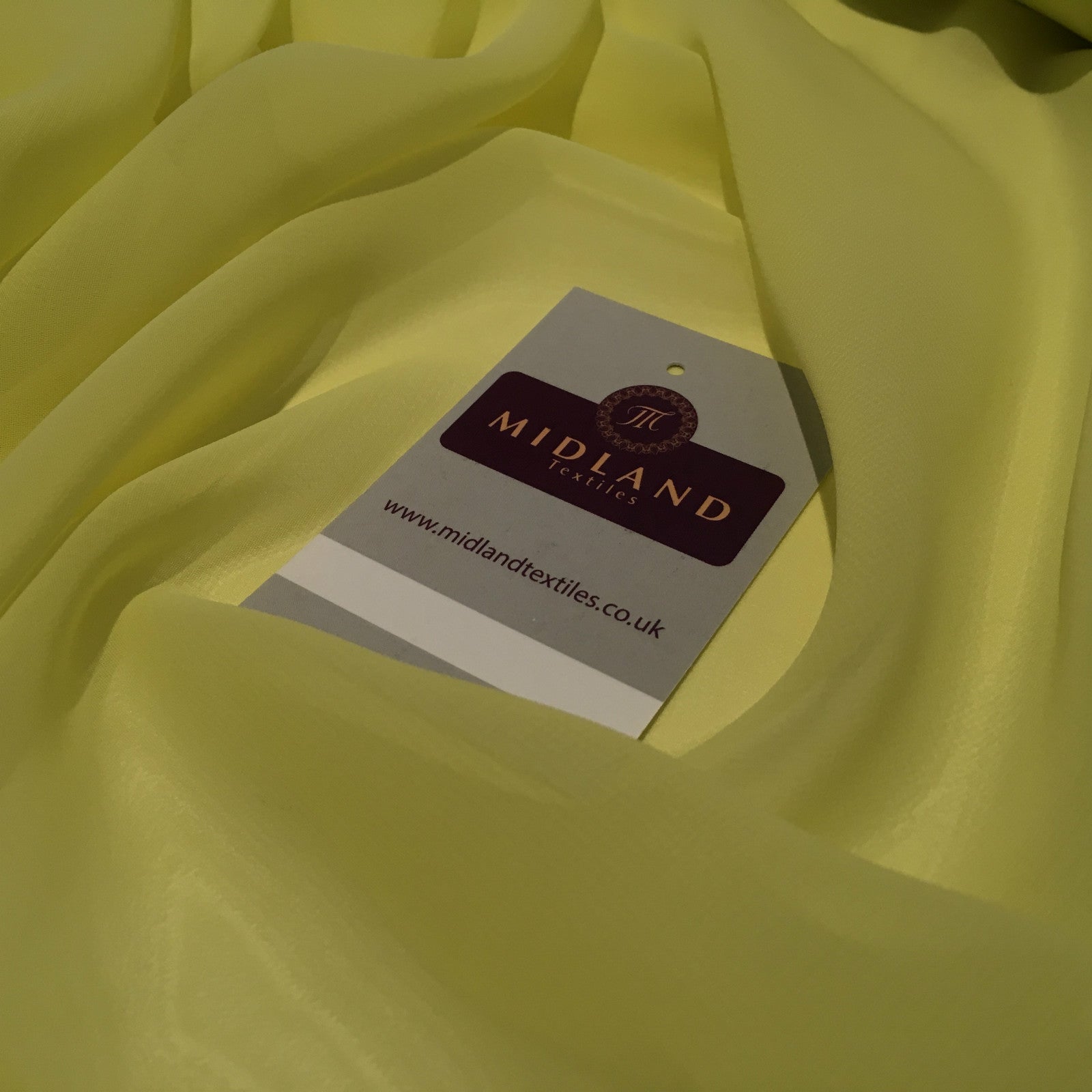 £2.50 Hi-Multi Caress Chiffon Sheer Fabric Semi-Transparent 42' M608 Mtex