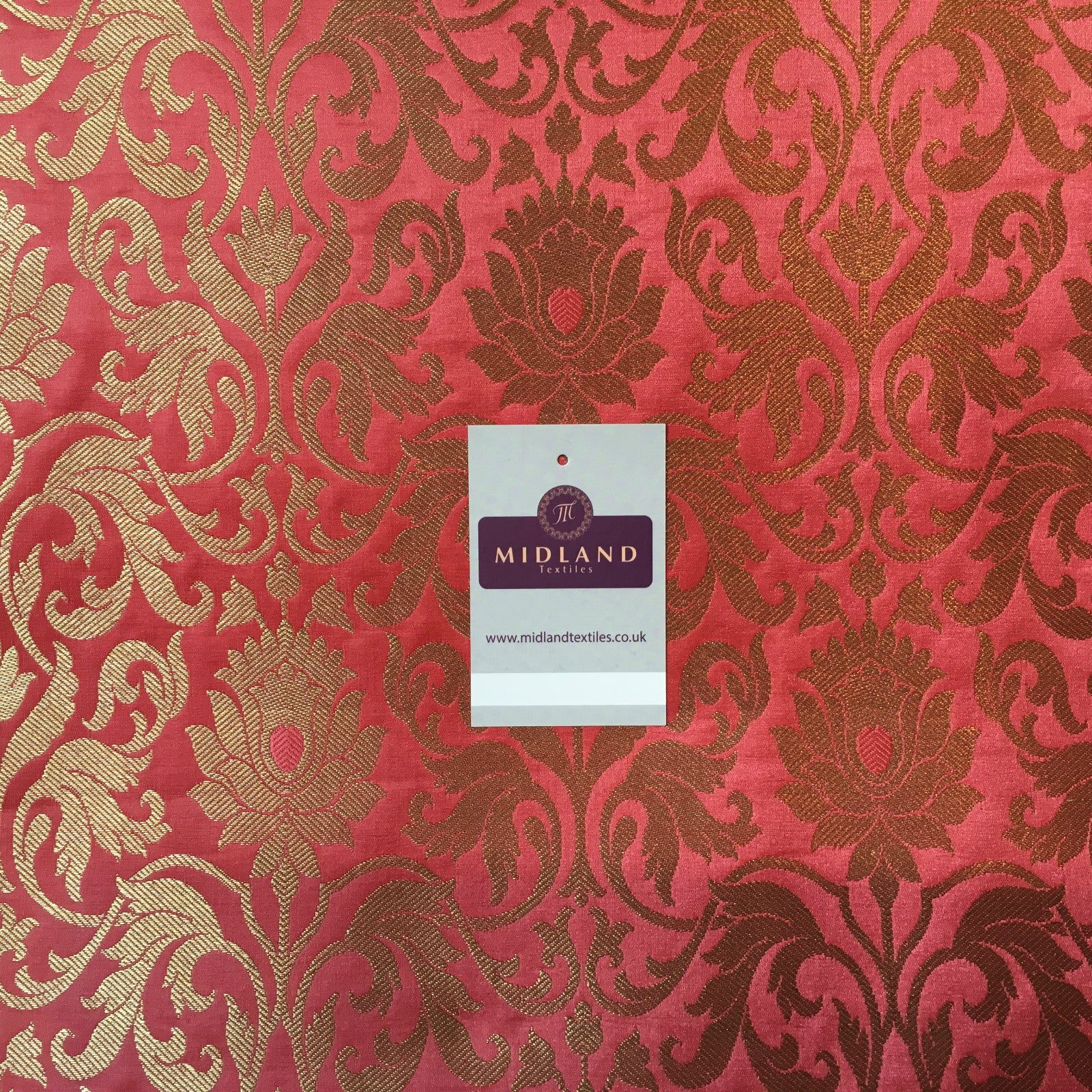 Indian floral ornamental gold metallic Banarsi brocade 44 inches wide M374 Mtex