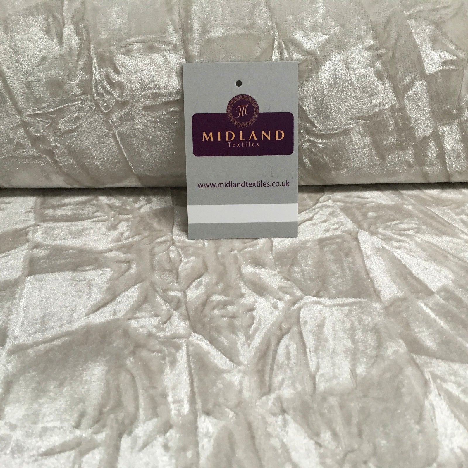 £5.75 Creased Ice Velvet One way stretch Dress Fabric 58' M607 Mtex
