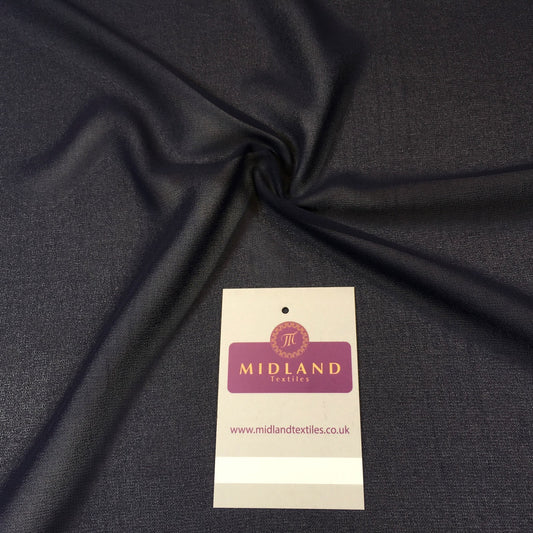 Plain Sheer Georgette Crepe chiffon scarf, evening wear fabric 58" M746 Mtex