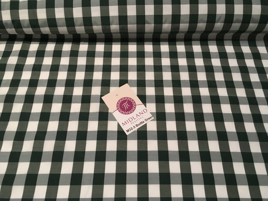 15mm by 15mm Gingham Check Fabric 80% Polyester 20% Cotton 58" Wide M32 Mtex