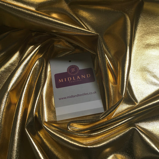 £7.35 Metallic Foil Mirror 4 way Stretch Spandex Dance Fabric 57" Wide M892