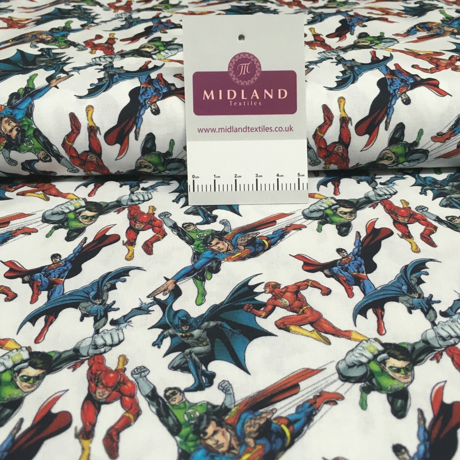 £5.99 Comic Superheroes Cartoon Licensed Digital Printed 100% Cotton  M1510