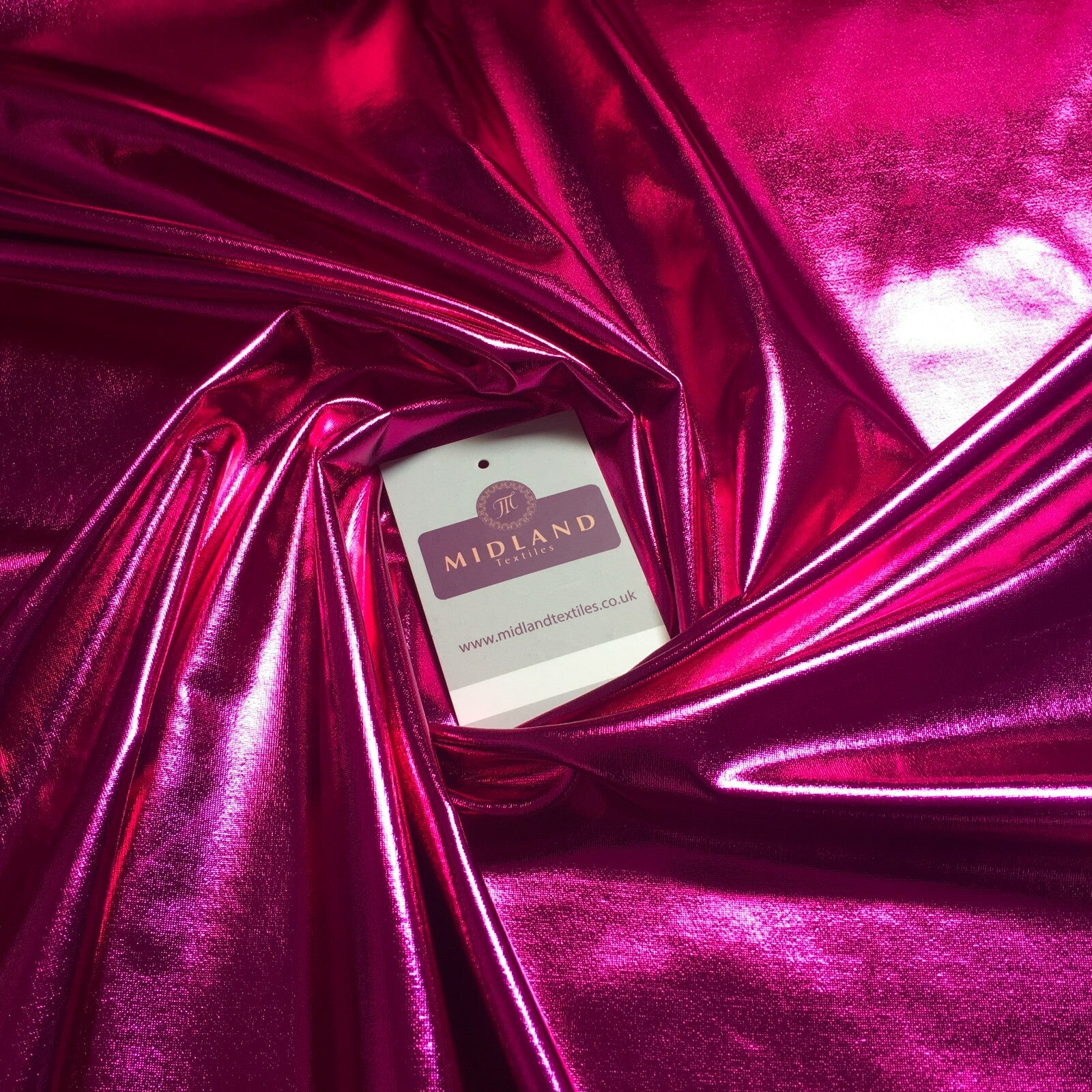 £7.35 Metallic Foil Mirror 4 way Stretch Spandex Dance Fabric 57' Wide M892