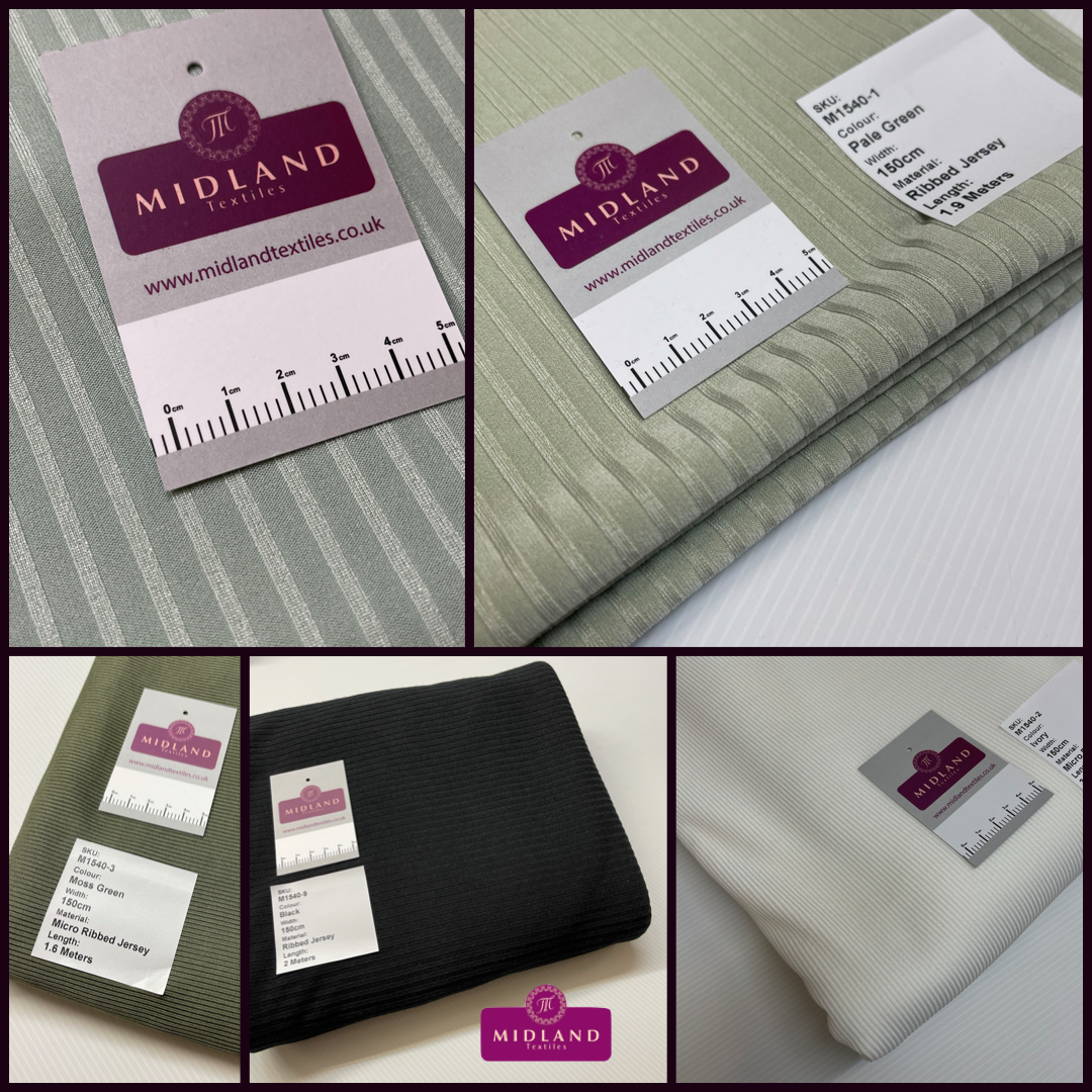 Clearance Remnant End of roll Jersey, Printed Plain Mixed Fabrics M1540