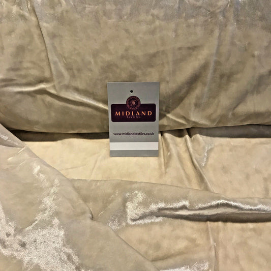 Ice Crushed plush Velvet ideal for Dress Fabric 58" Wide M796 Mtex