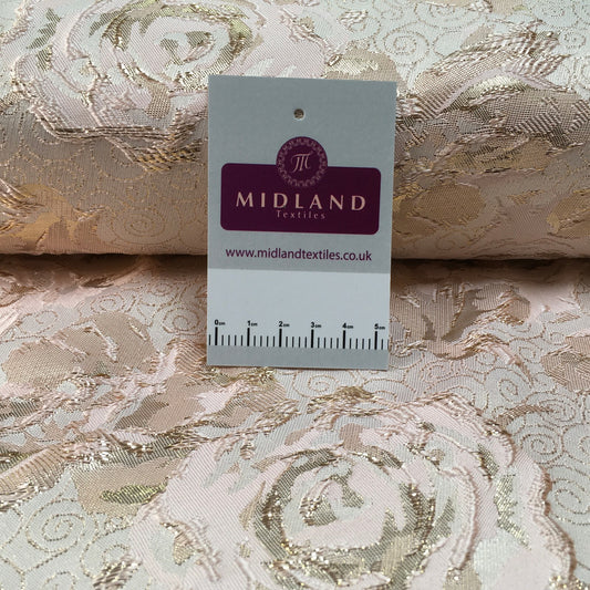 Floral banarsi Brocade waistcoat Jacquard Fabric MA1401 Mtex