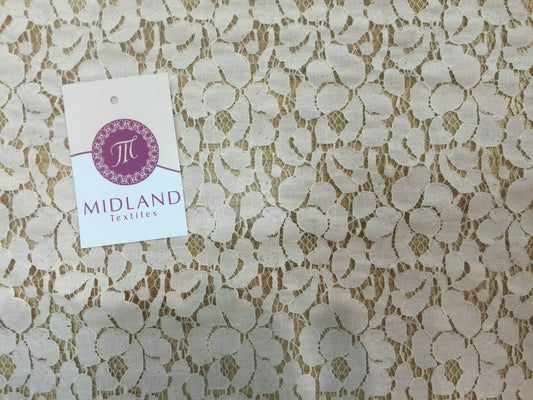 £4.99/m Soft Cotton Rich Lace fabric  58" M186-5 & 6 Mtex