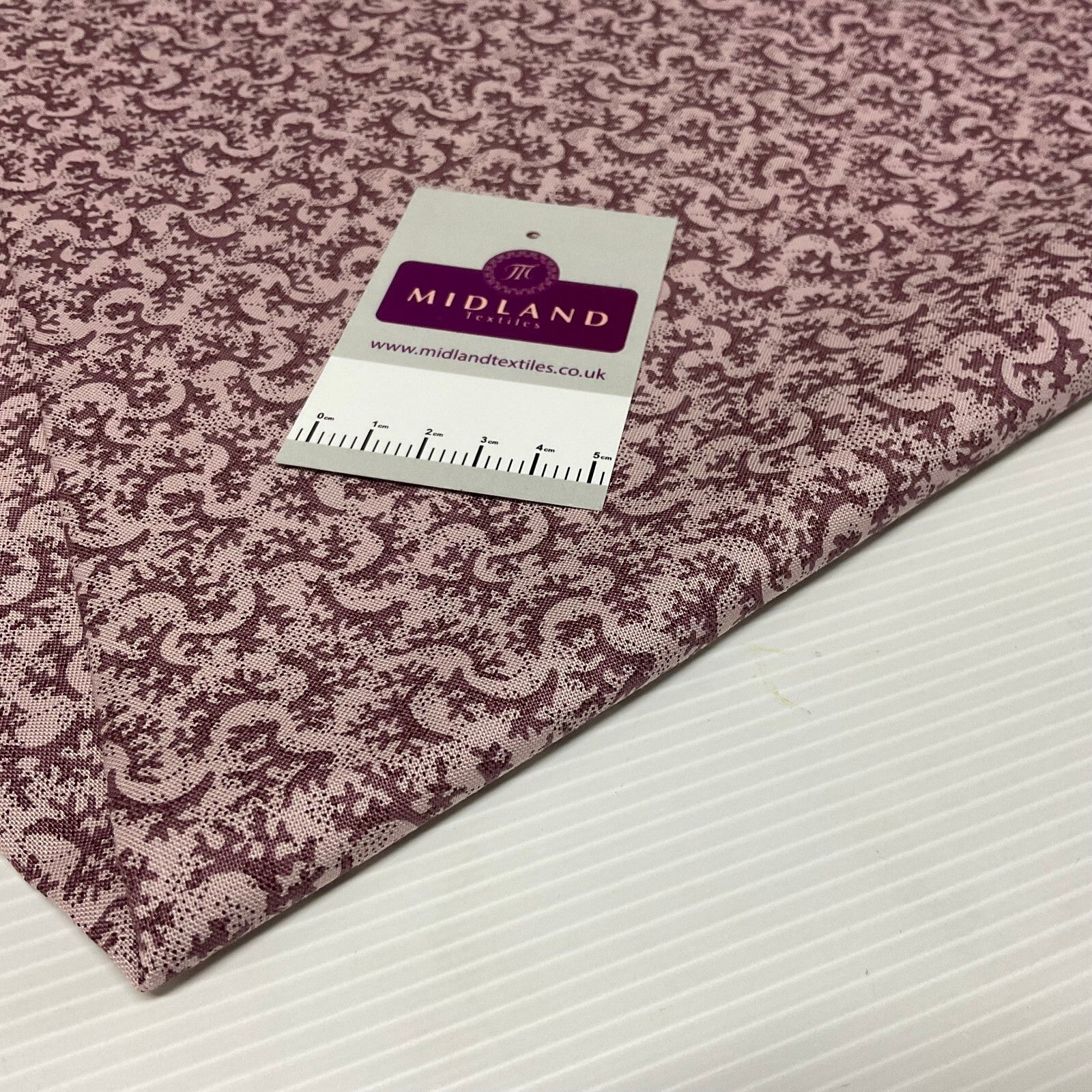 £5.99 Mauve Blush Autumn Harmony Stof Crafting 100% Cotton Fabric by Metre M1926