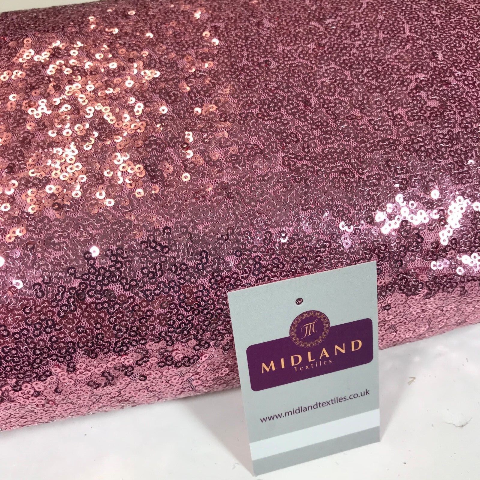 3mm Sewn On Allover Sequins On Net Fabric 48' Wide Dress Fabric M79 Mtex