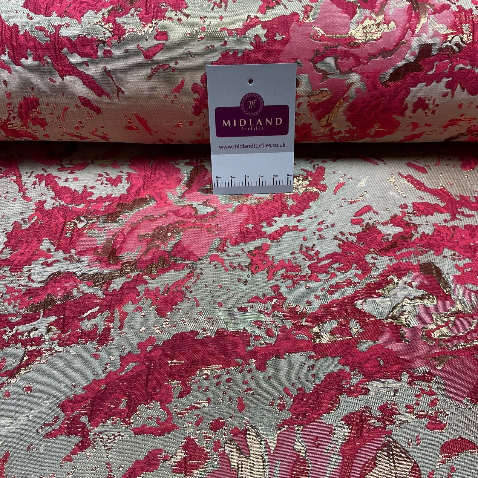 £15 Indian Abstract banarsi brocade waistcoat wedding Fabric 140cm wide M1685