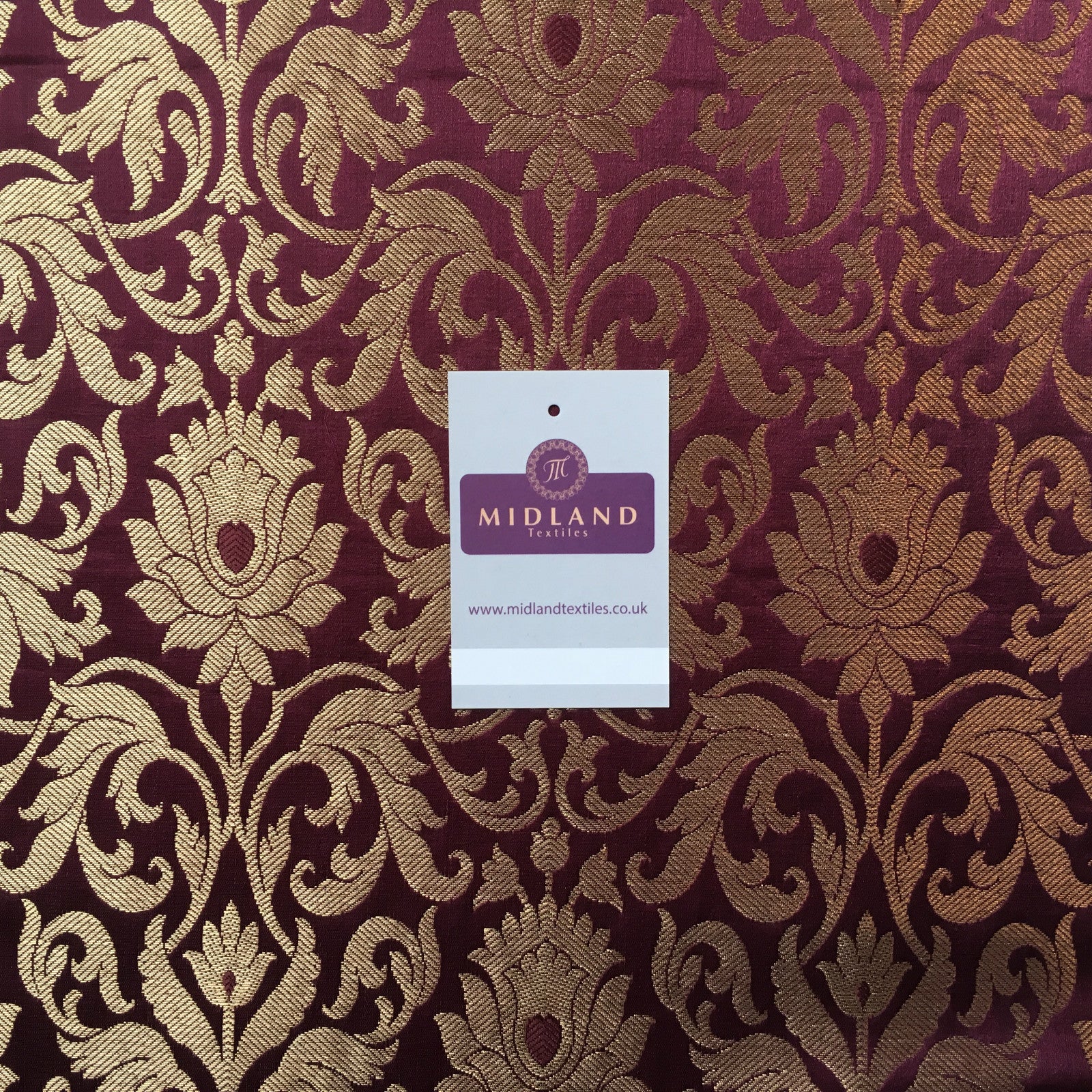 Indian floral ornamental gold metallic Banarsi brocade 44 inches wide M374 Mtex