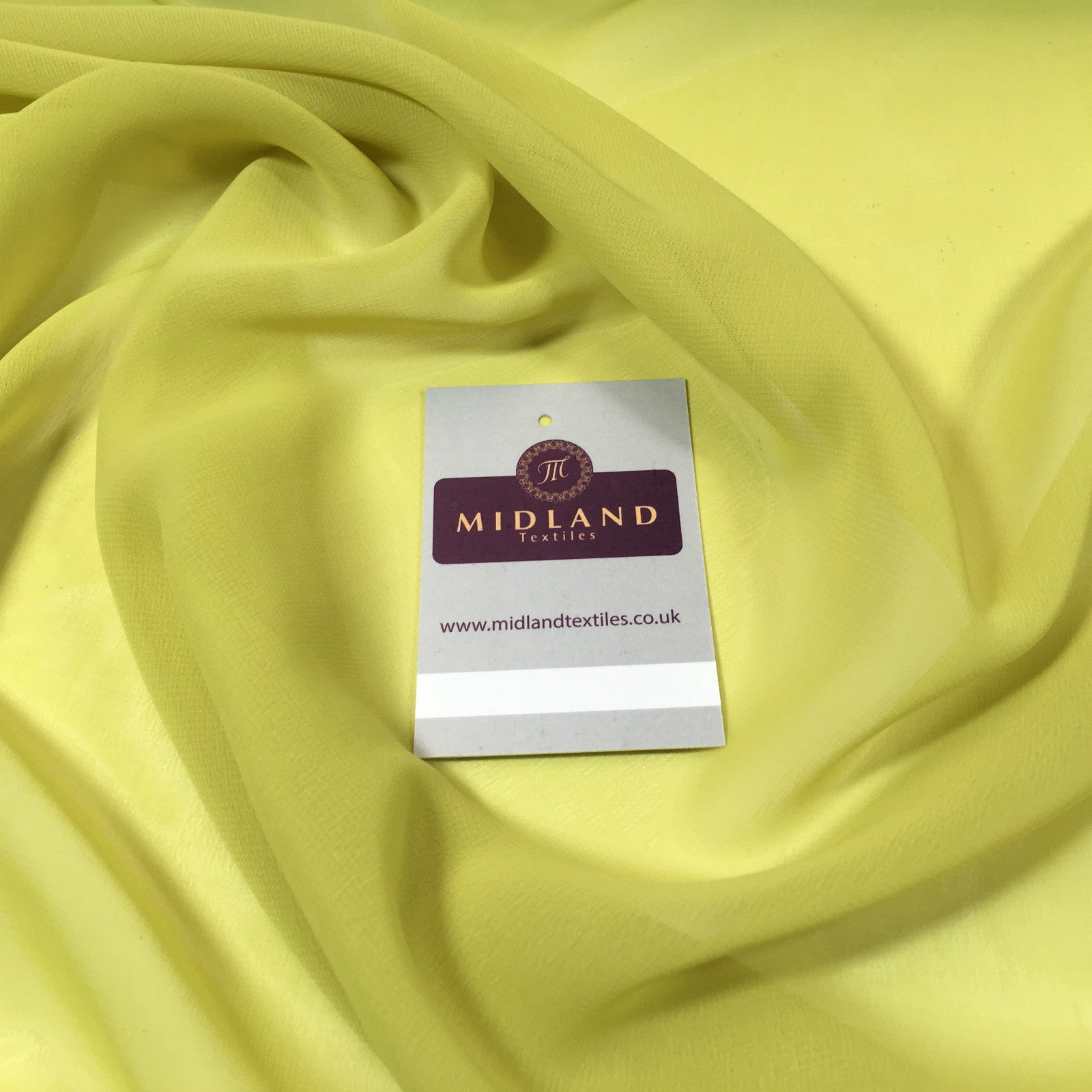 £2.50 Hi-Multi Caress Chiffon Sheer Fabric Semi-Transparent 42' M608 Mtex