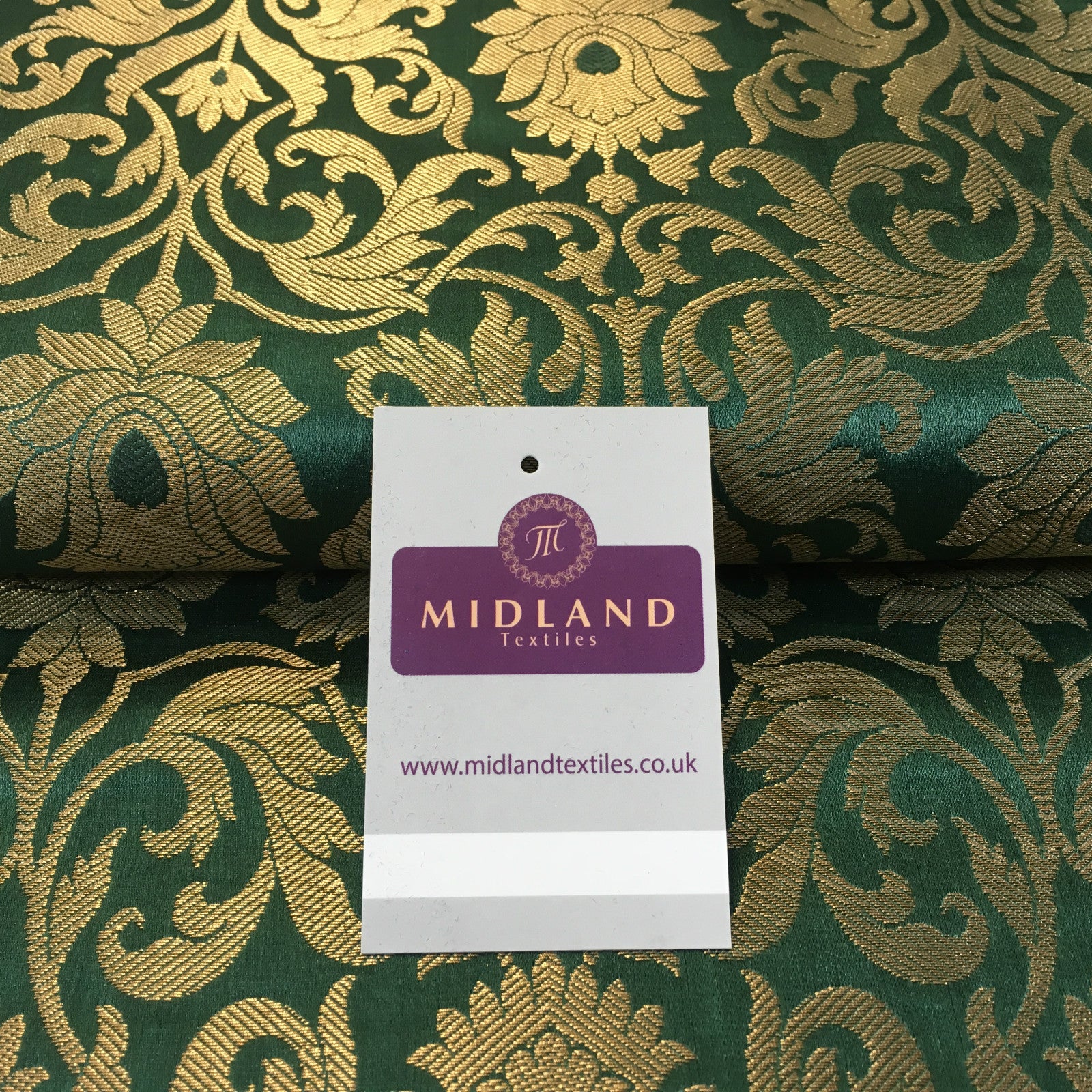 Indian floral ornamental gold metallic Banarsi brocade 44 inches wide M374 Mtex