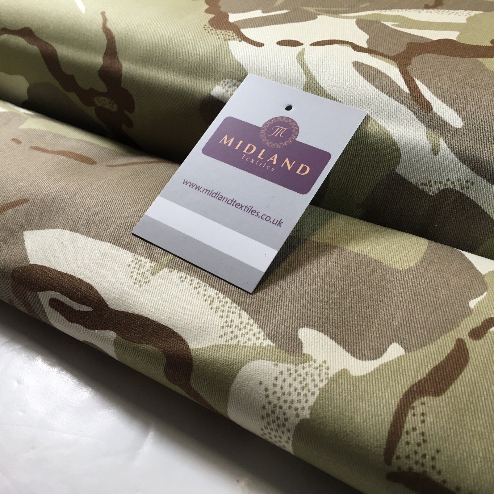 £9.25 Army Military Camouflage 100% Cotton Drill Medium Weight Fabric 58' M629