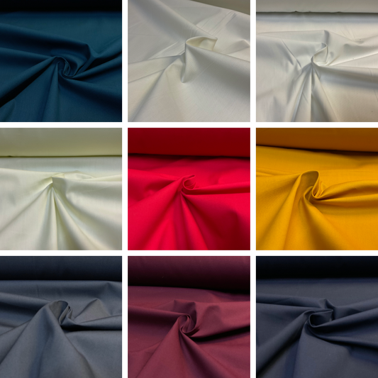 £4.15 High-Quality  100% Cotton Fabric 150cm Wide Dressmaking Crafts M2017