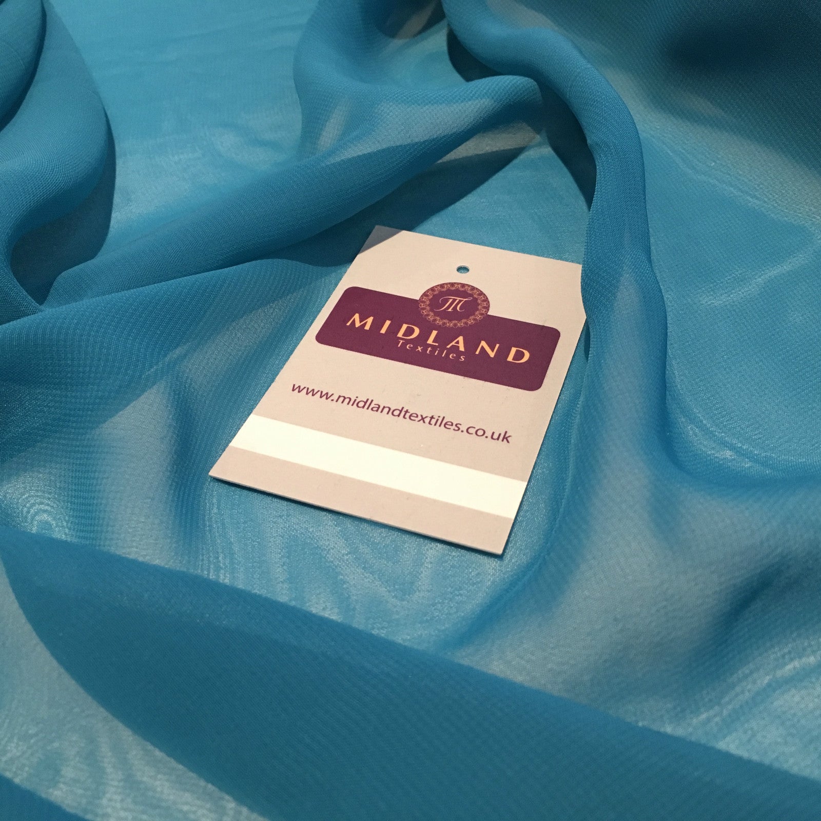 £2.50 Hi-Multi Caress Chiffon Sheer Fabric Semi-Transparent 42' M608 Mtex