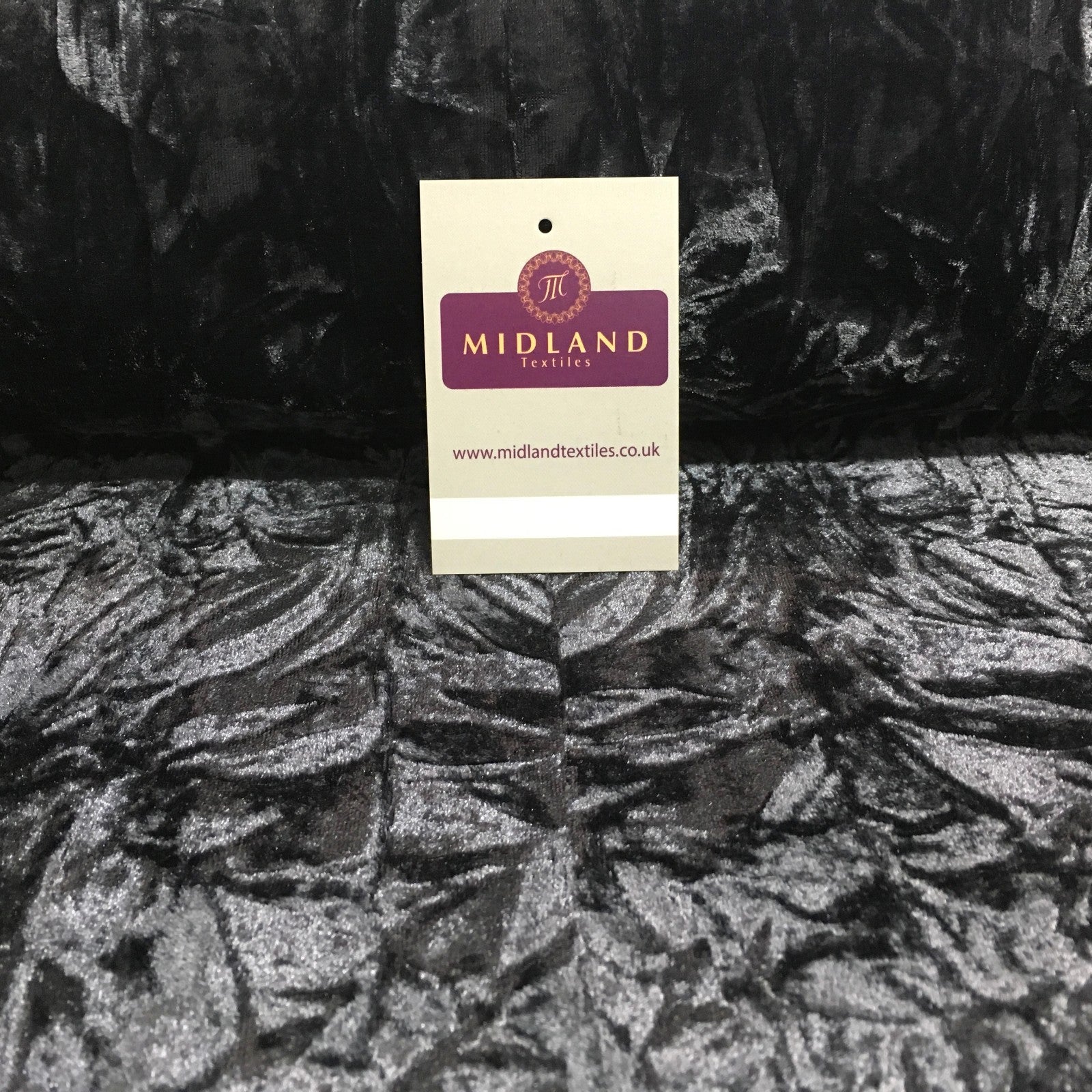 £5.75 Creased Ice Velvet One way stretch Dress Fabric 58' M607 Mtex