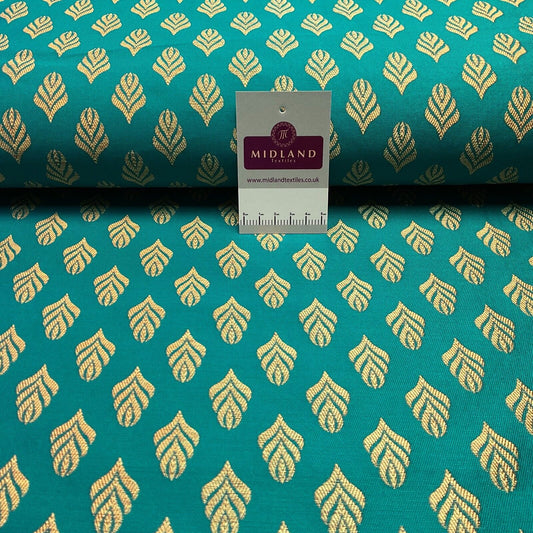 Indian Banarsi  Brocade Geometric waistcoat wedding fabric 110cm wide M1690