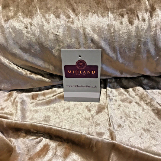 Ice Crushed plush Velvet ideal for Dress Fabric 58" Wide M796 Mtex