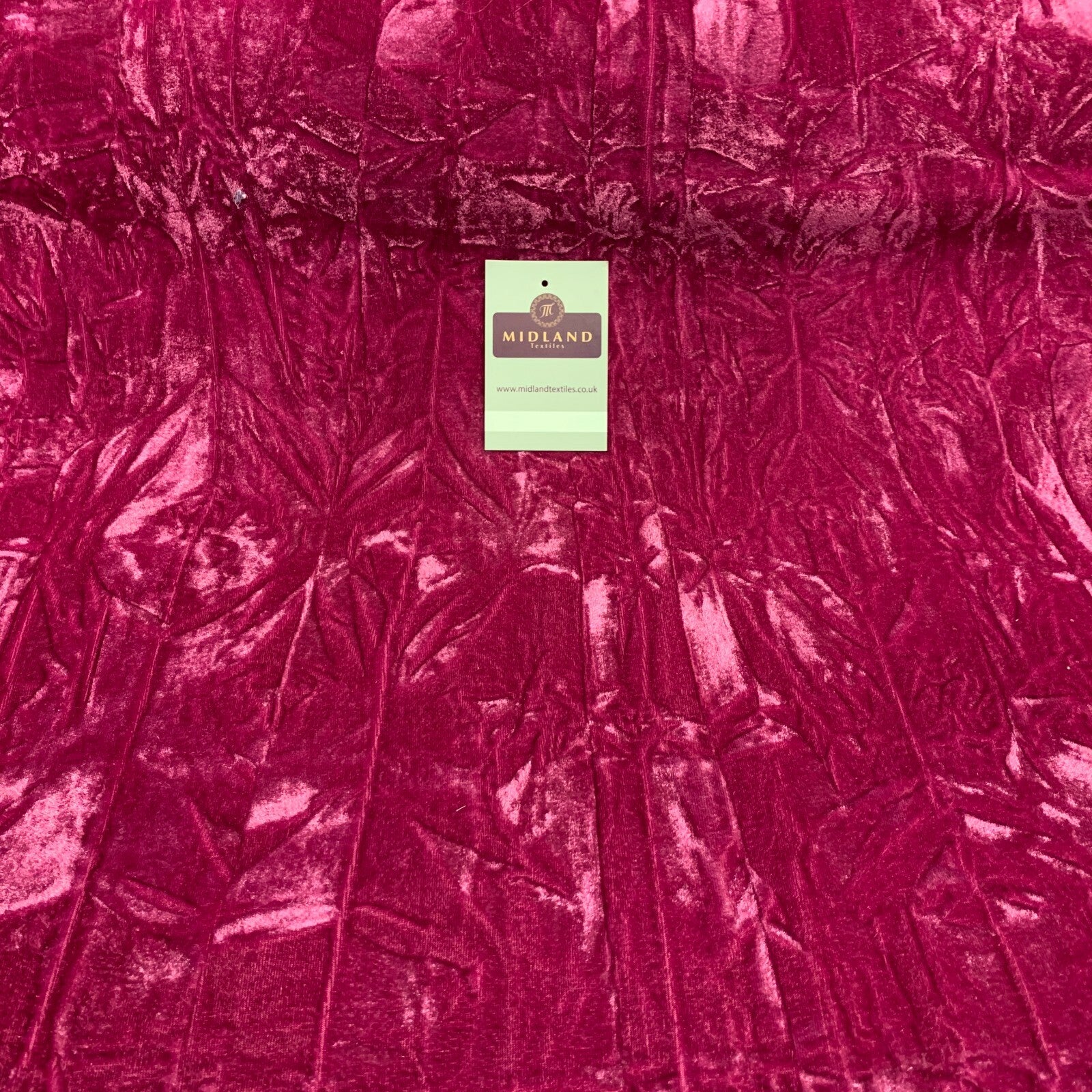 £5.75 Creased Ice Velvet One way stretch Dress Fabric 58' M607 Mtex