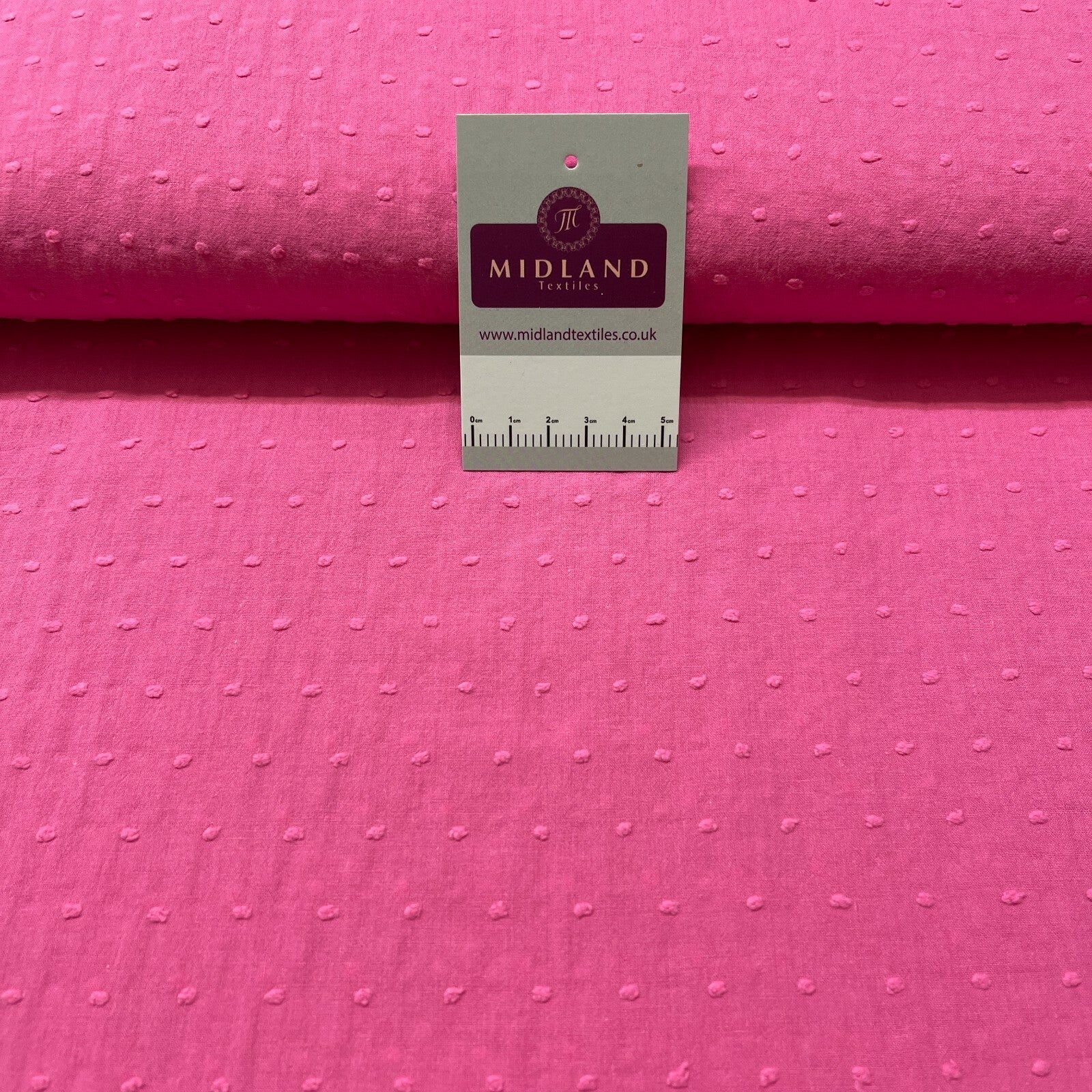 £7.99 100% Cotton Swiss Dot Soft Dobby Dressmaking Fabric 135cm Wide MD1052