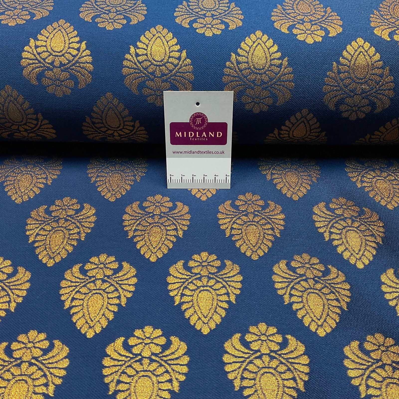 £15 Indian Banarsi fabric Brocade Geometric waistcoat wedding 125cm M1686