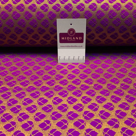 Indian Geometric Banarsi fabric Brocade waistcoat wedding 125cm wide M1687