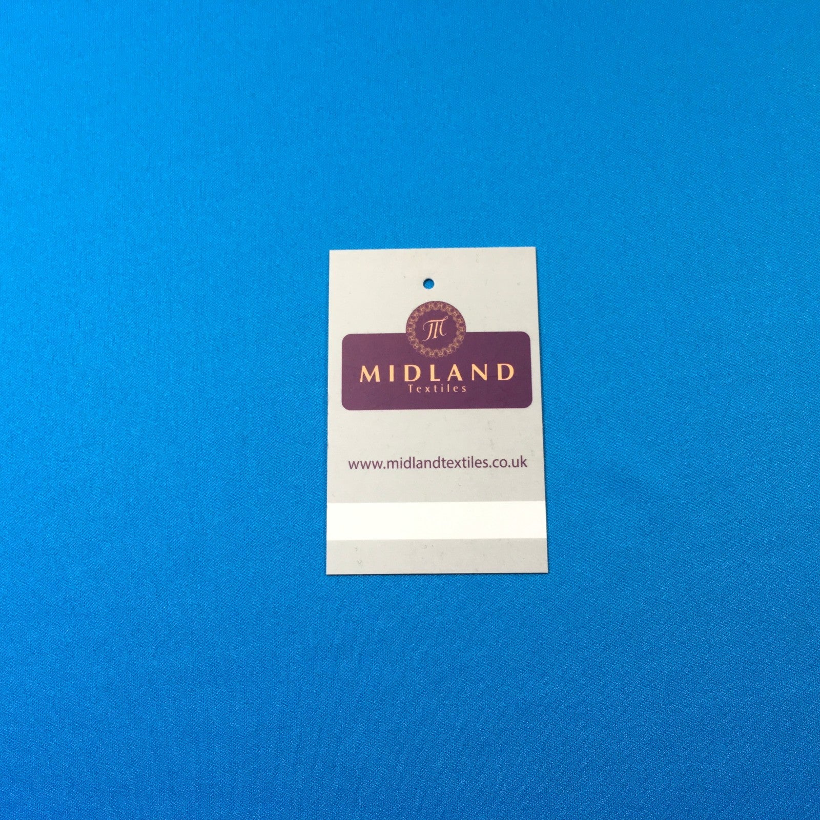 £2.99 Turquoise plain polyester lightweight knit sportswear 58' M720-54