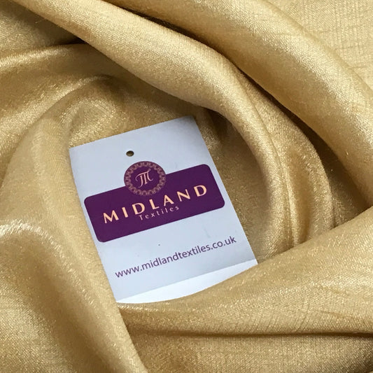 £3.50 Shimmer Raw Faux Silk Dupion Dress Fabric 45  Wide M805 Mtex
