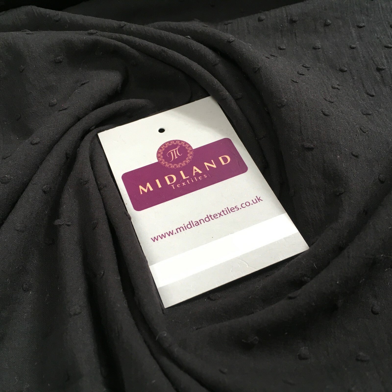 £7.99 100% Cotton Swiss Dot Soft Dobby Dressmaking Fabric 135cm Wide MD1052