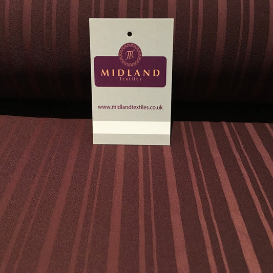£4.99/m Striped Plain Heavy Georgette Fabric For Suiting & ABAHYA 58" M18