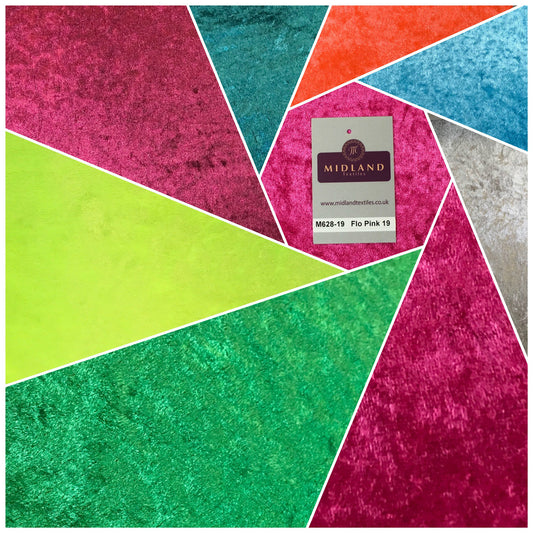 CRUSHED VELVET FABRIC Craft Stretch Velour Material Extra Wide 58" M628 Mtex