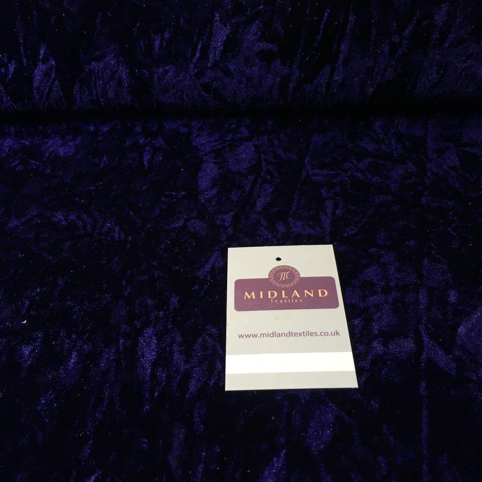 £5.75 Creased Ice Velvet One way stretch Dress Fabric 58' M607 Mtex