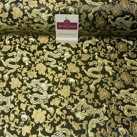 £8.20 Chinese oriental Dragon Shanghai Brocade dress fabric 110cm wide MK1045