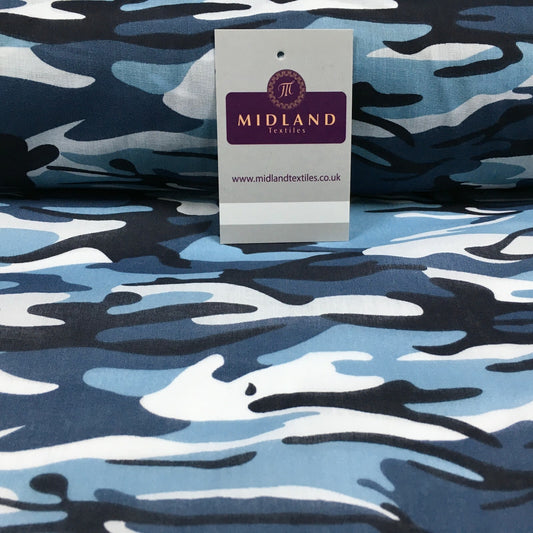 £2.50/m Army Military Camouflage  Polycotton Fabric 110cm Wide MS1352 Mtex