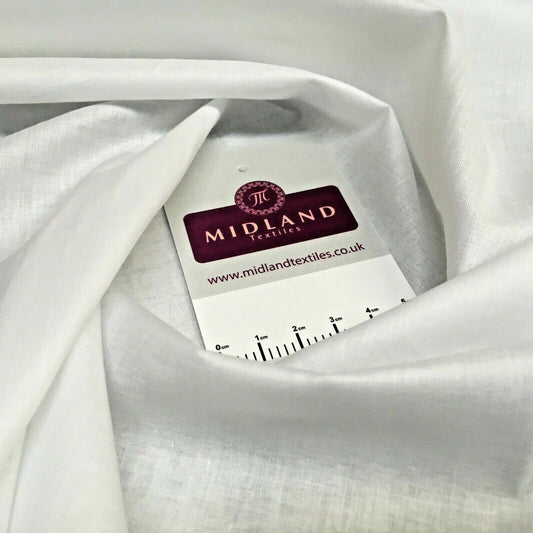 Plain Pre Shrunk Lightweight Egyptian 100% Cotton 104cm Wide Mtex M1506