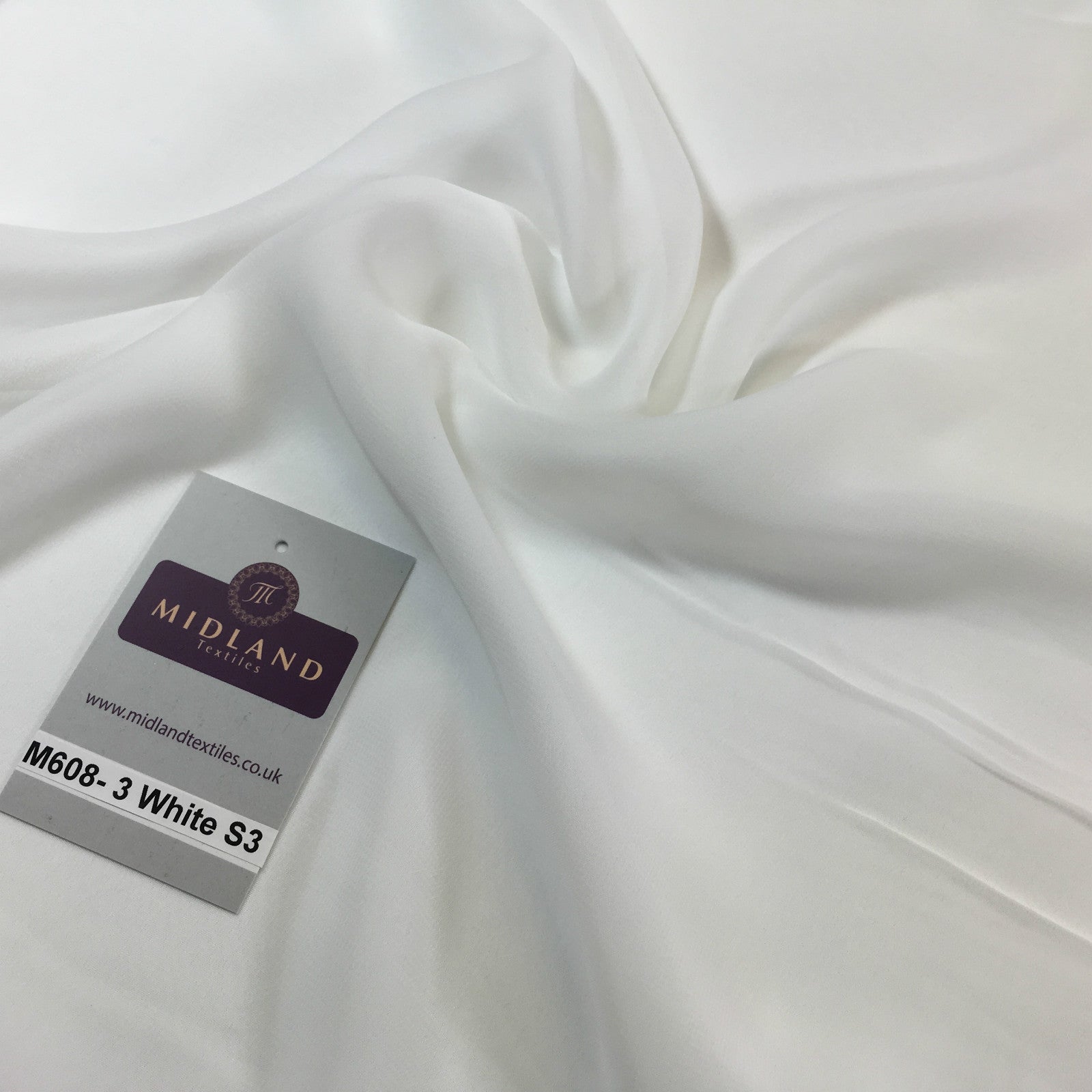 £2.50 Hi-Multi Caress Chiffon Sheer Fabric Semi-Transparent 42' M608 Mtex