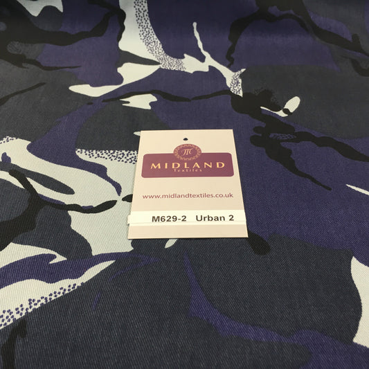 £9.25 Army Military Camouflage 100% Cotton Drill Medium Weight Fabric 58" M629