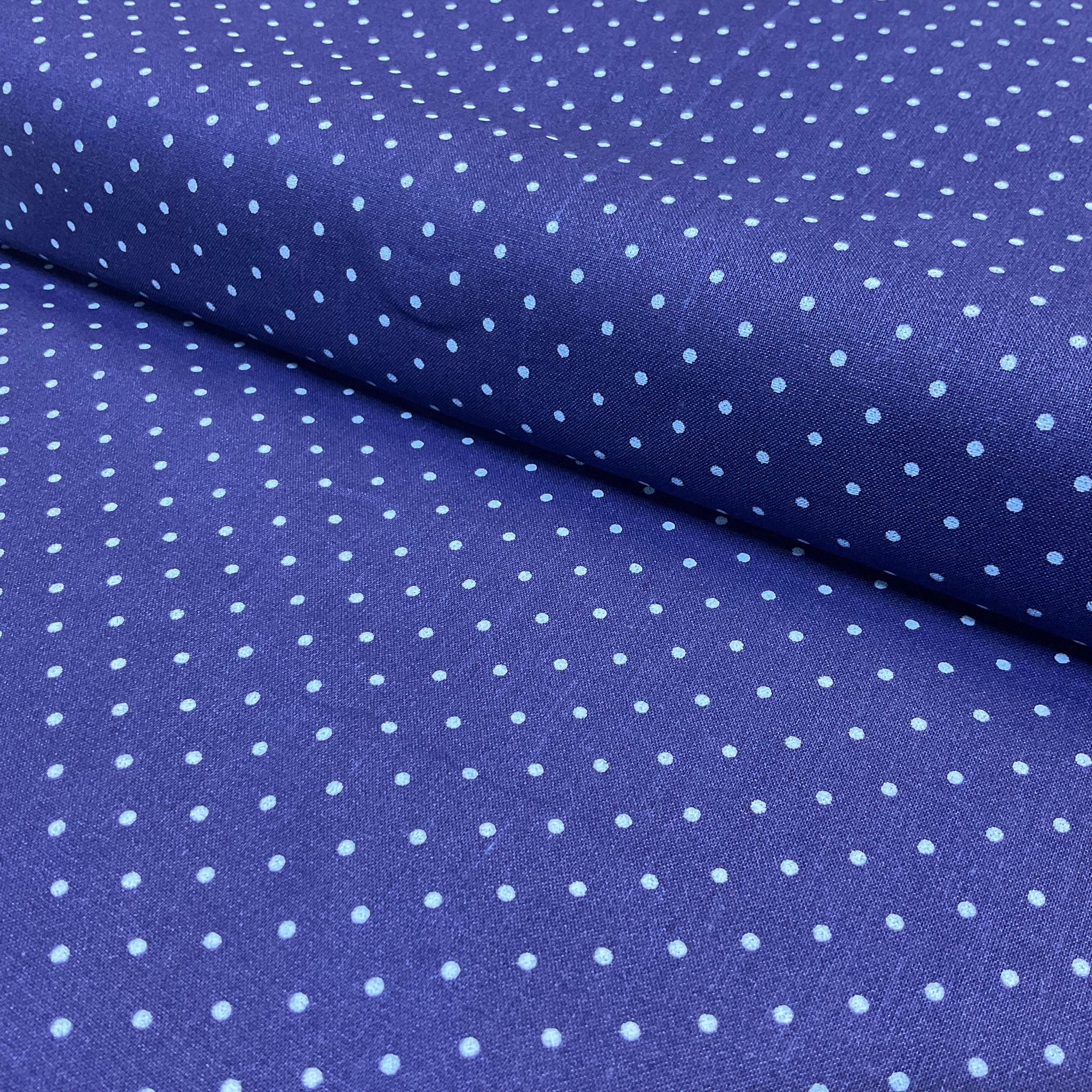 Swiss Pin Dot Spots 100% Cotton Poplin Fabric – 112cm Wide – Ditsy Polka Dot Design M2063